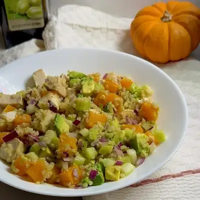 Салат с тыквой и киноа